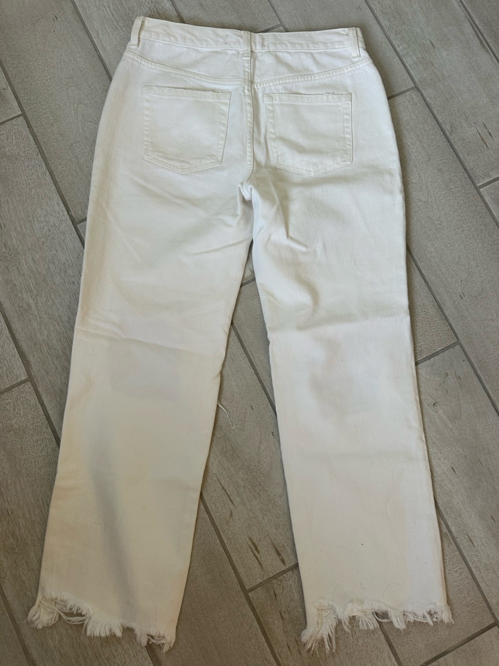 We The Free White Distressed Boyfriend Jeans - Picture 9 of 9
